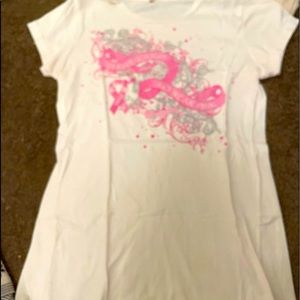 Short sleeve, breast cancer awareness t-shirt